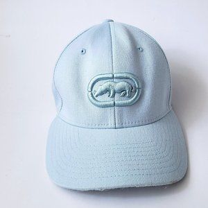 Vintage Unisex Echo Unlimited Flexfit Pastel Blue Cap / Hat - Size S/M